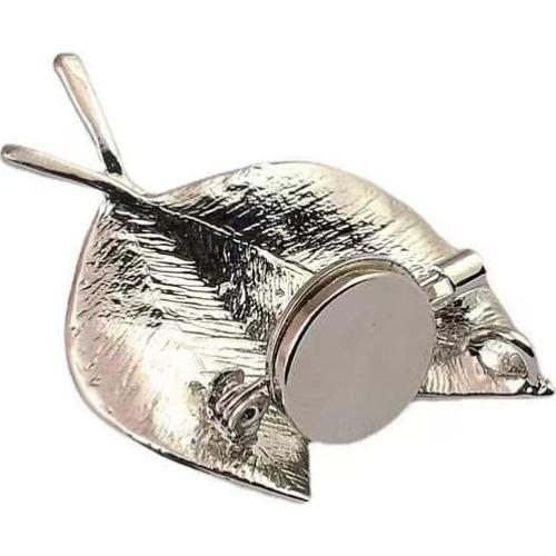 Silver with Gold Easy Use Mini Pin Brooch Converter Harm Free Clothing Magnet Buckle Magnet Metal Lapel Pin Brooch Holder Converter