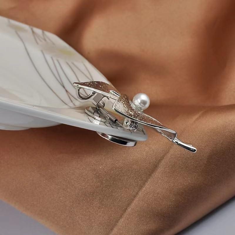 Silver with Gold Easy Use Mini Pin Brooch Converter Harm Free Clothing Magnet Buckle Magnet Metal Lapel Pin Brooch Holder Converter