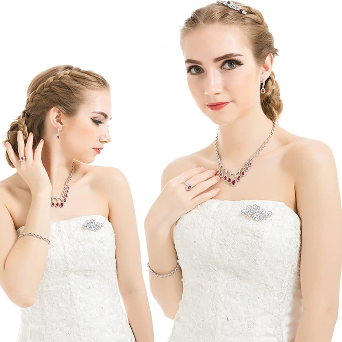 Broche de Boda de Cristal de Circonita Cúbica YOQUCOL