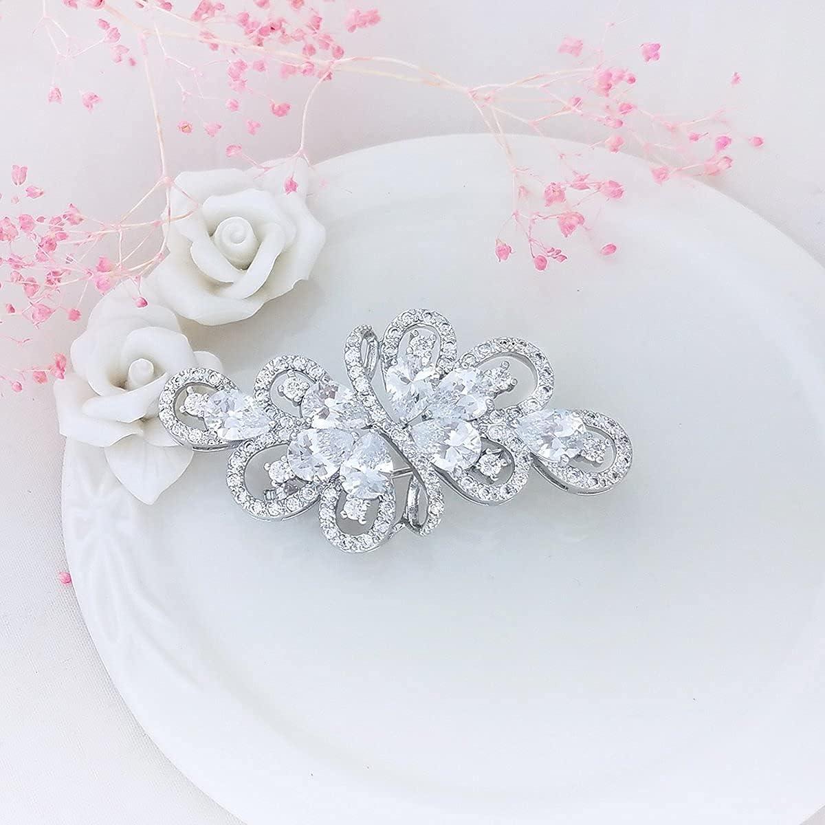 Broche de Boda de Cristal de Circonita Cúbica YOQUCOL