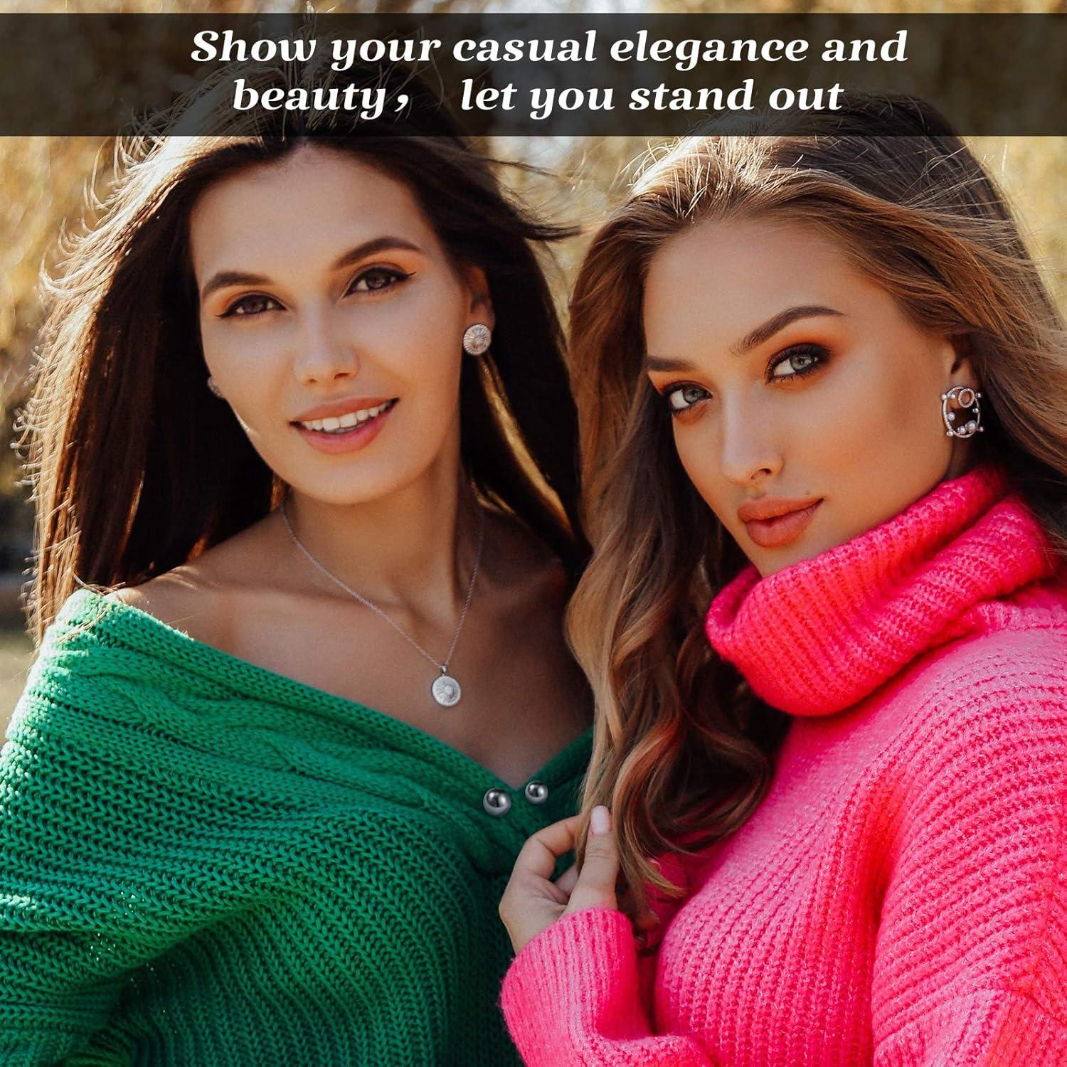 Alfileres de Perlas Artificiales WILLBOND - 6 Pcs Elegantes