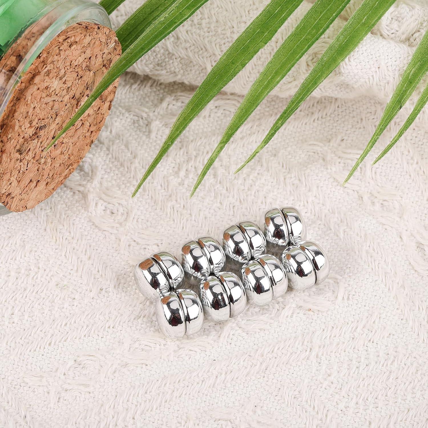 8 Alfileres Magnéticos para Hijab XIHIRCD Plateados 1.2cm