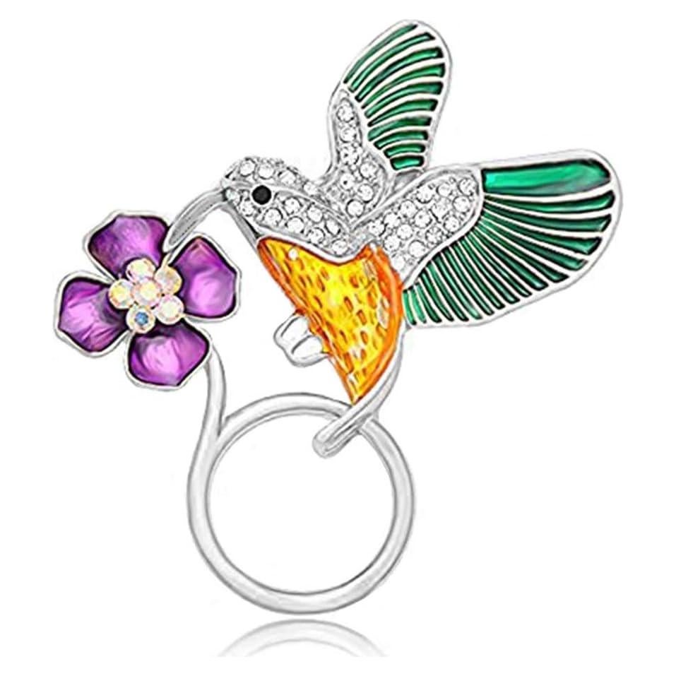 Broche Magnético para Gafas Colibrí NOUMANDA Dorado Plateado
