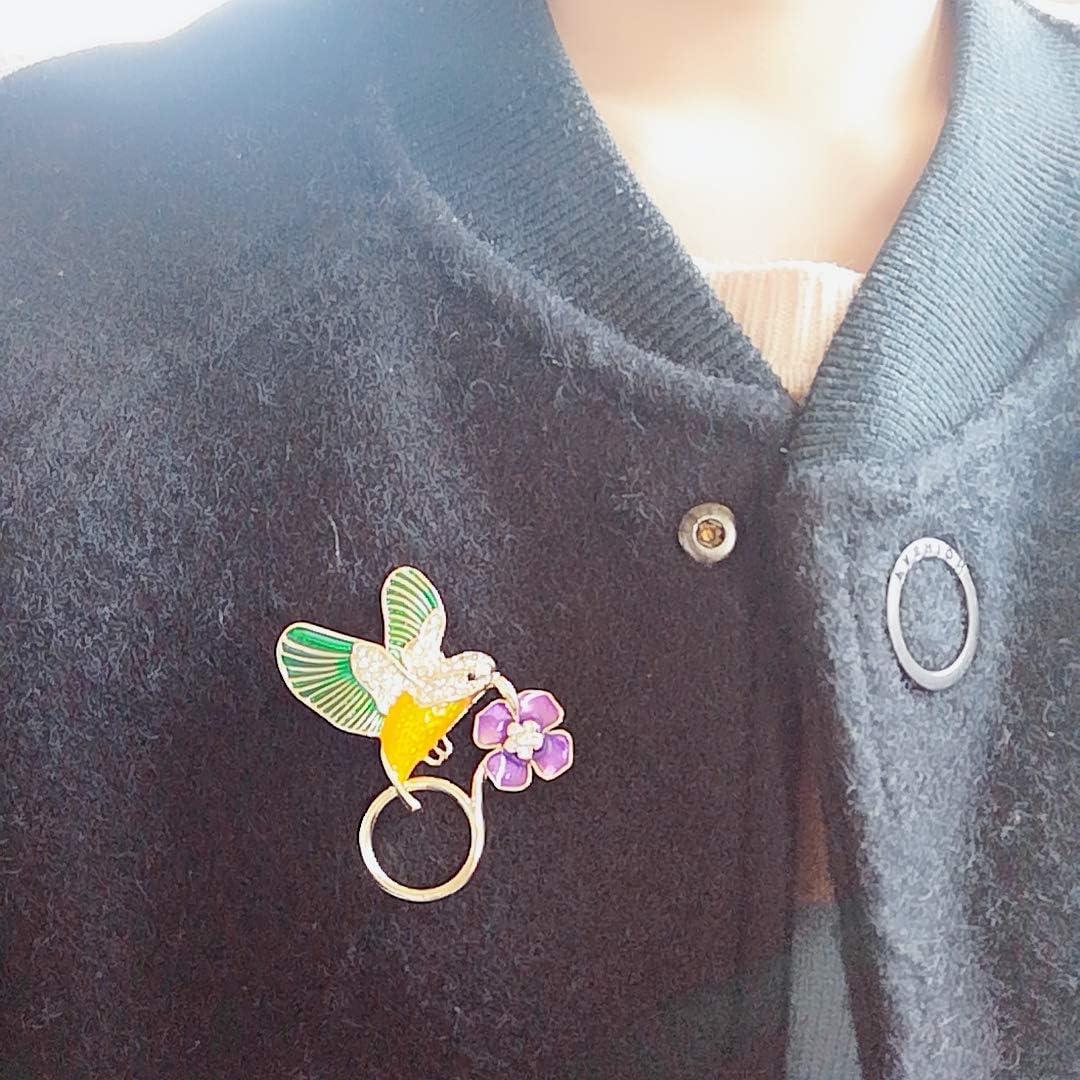 Broche Magnético para Gafas Colibrí NOUMANDA Dorado Plateado