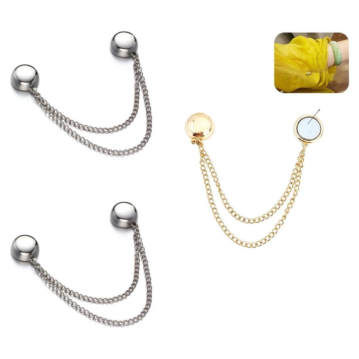 Paquete de 3 Pines Magnéticos DraCra para Hijab con Clips