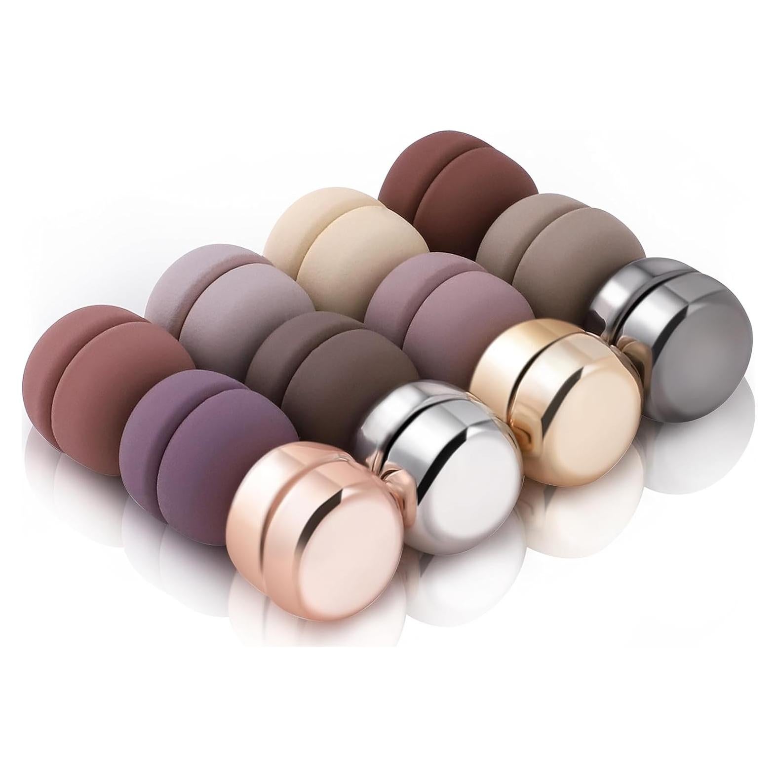 Pines Magnéticos Fuertes Txameru para Hijab - 24 Pares Coloridos