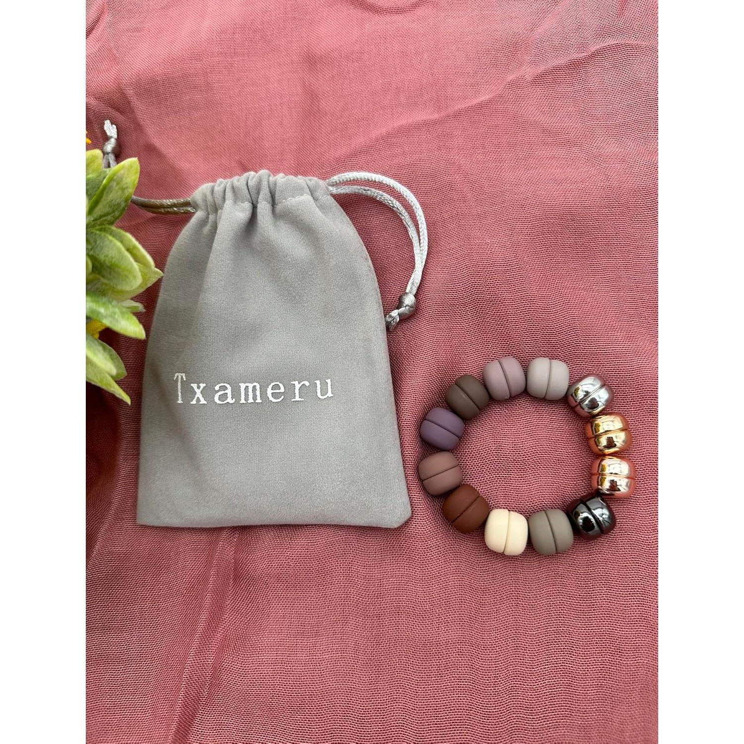 Pines Magnéticos Fuertes Txameru para Hijab - 24 Pares Coloridos