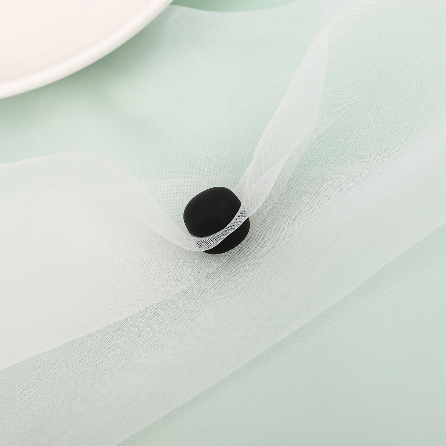 12 Pines Magnéticos para Hijab Tinoaly, Negros, 1.27cm