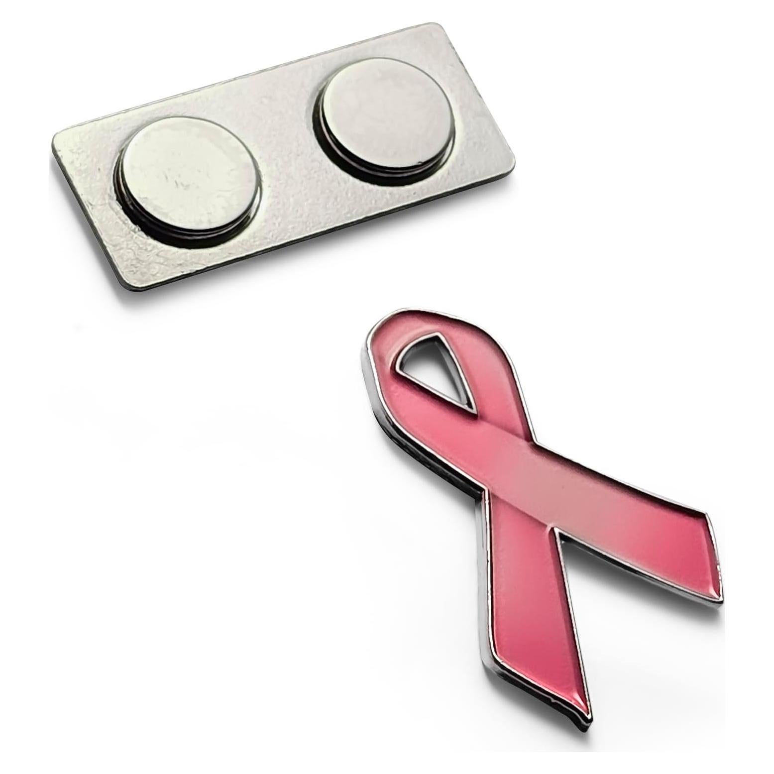 Insignia Lazo Rosa ZPINZ Concientización Cáncer Mama 3.18 cm