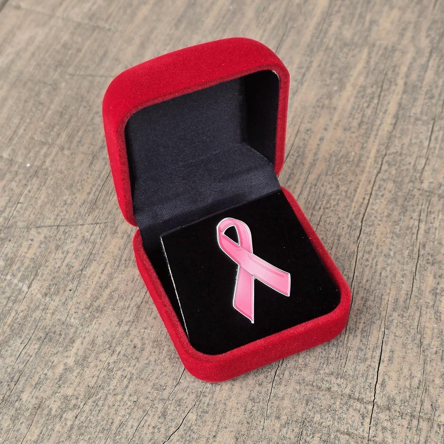 Insignia Lazo Rosa ZPINZ Concientización Cáncer Mama 3.18 cm