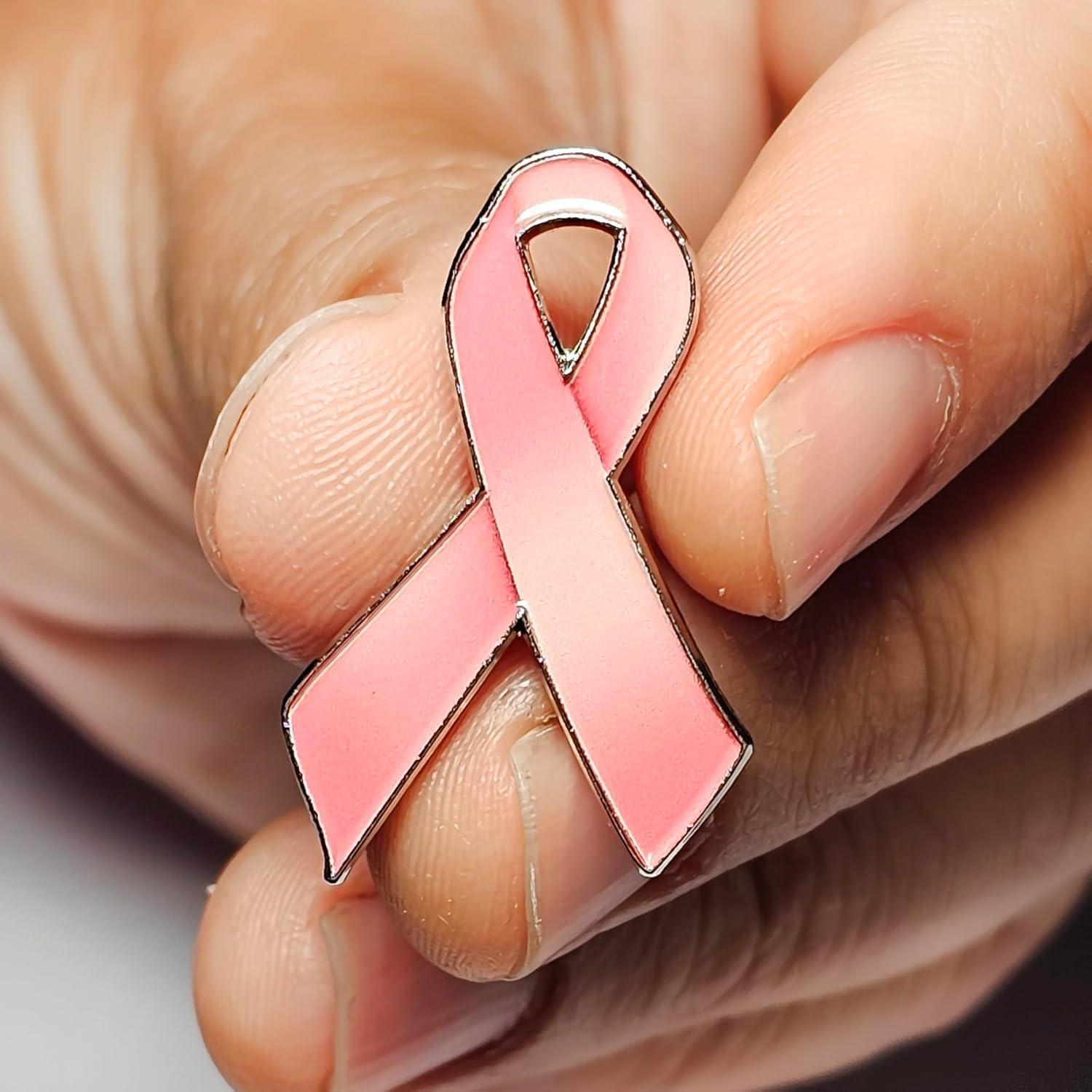 Insignia Lazo Rosa ZPINZ Concientización Cáncer Mama 3.18 cm