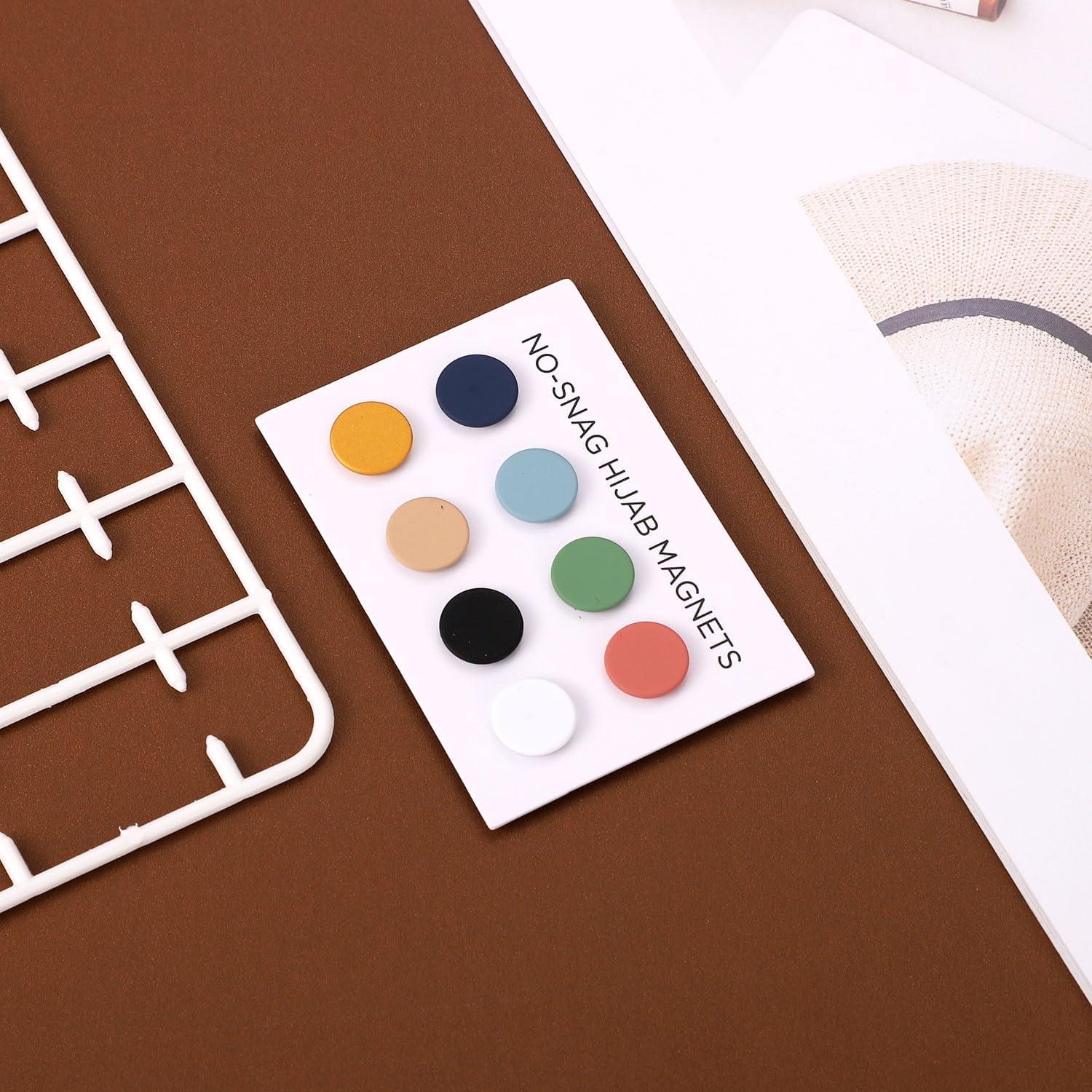 8 Alfileres Magnéticos Coloridos para Hijab XIHIRCD 1.4cm