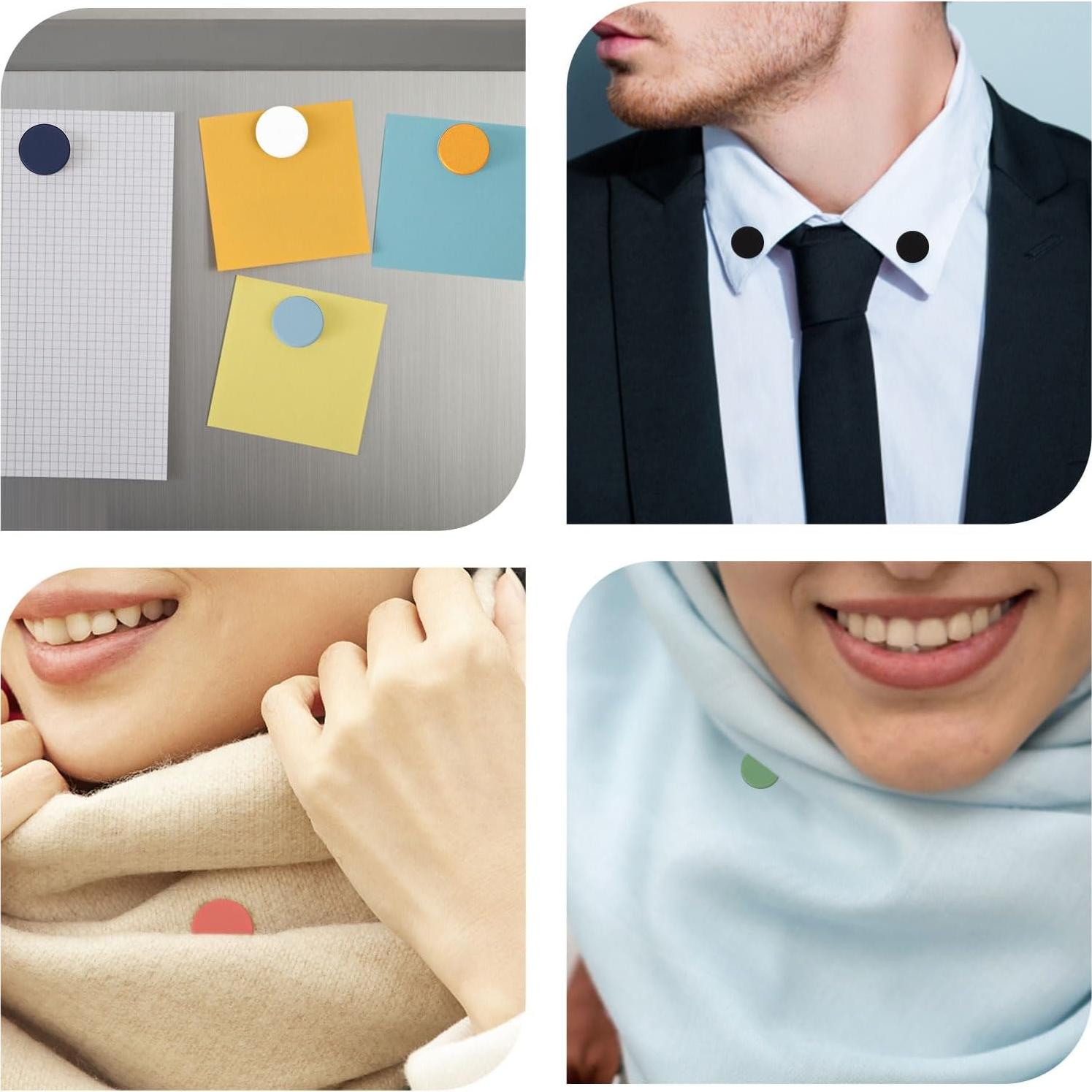 8 Alfileres Magnéticos Coloridos para Hijab XIHIRCD 1.4cm