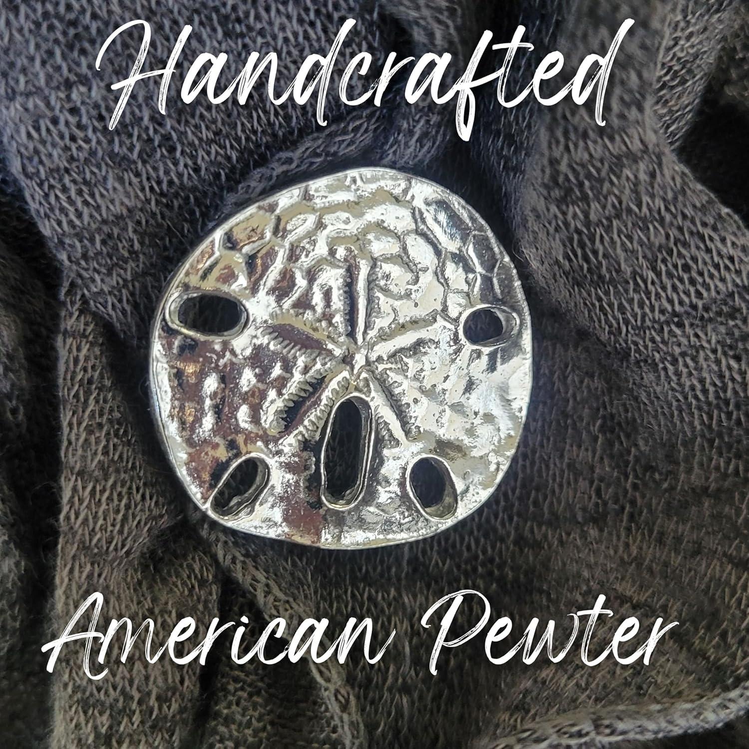 Pin de Bufanda Magnético Dólar de Arena Hecho a Mano - EE. UU.