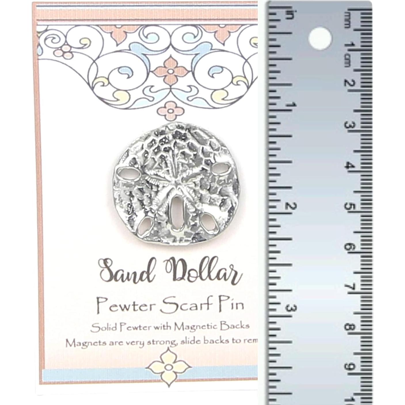 Pin de Bufanda Magnético Dólar de Arena Hecho a Mano - EE. UU.