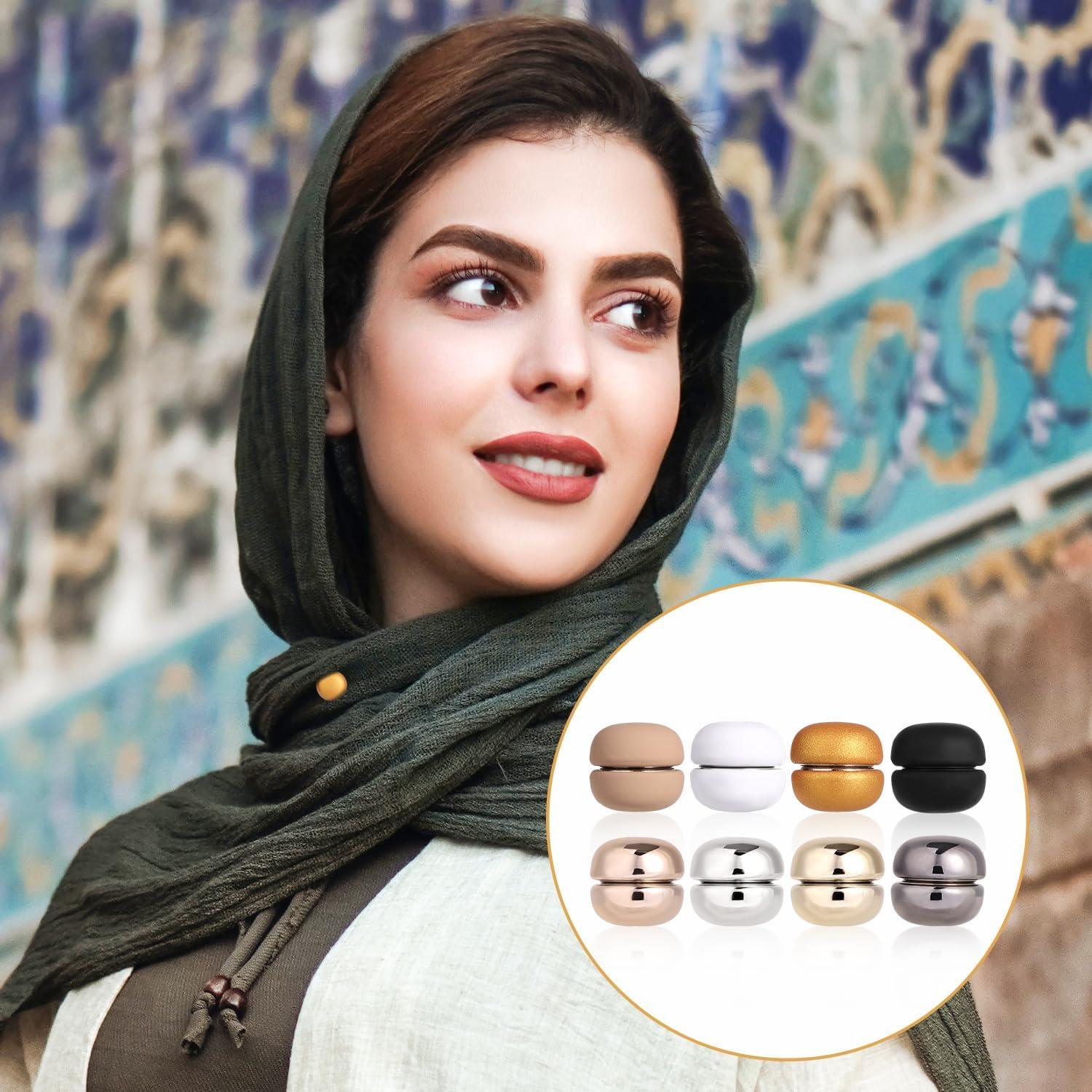8 Alfileres Magnéticos para Hijab TOYMIS - Fuerte y Seguro