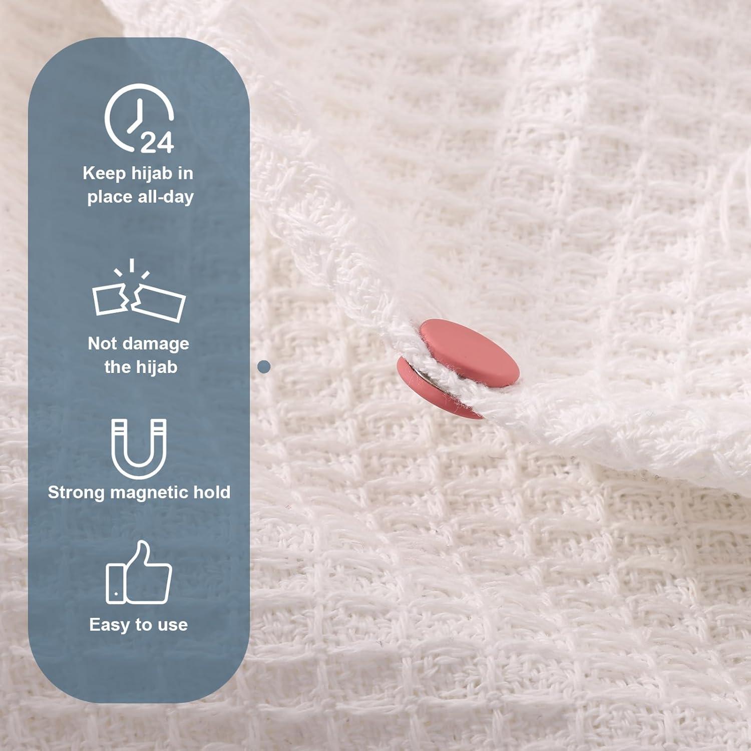 4 Pines Magnéticos Multiusos para Hijab XIHIRCD - Sin Alfileres