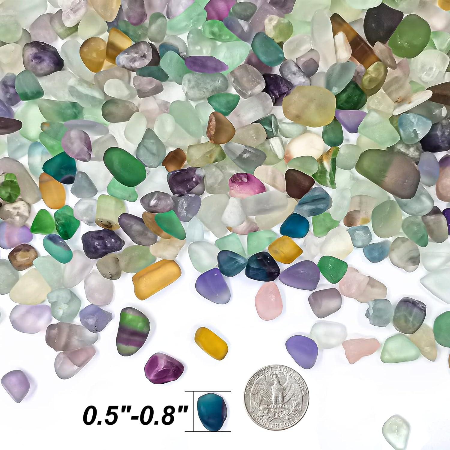 Keedolla Chips de Fluorita Pulidos 1.43 kg para Acuarios