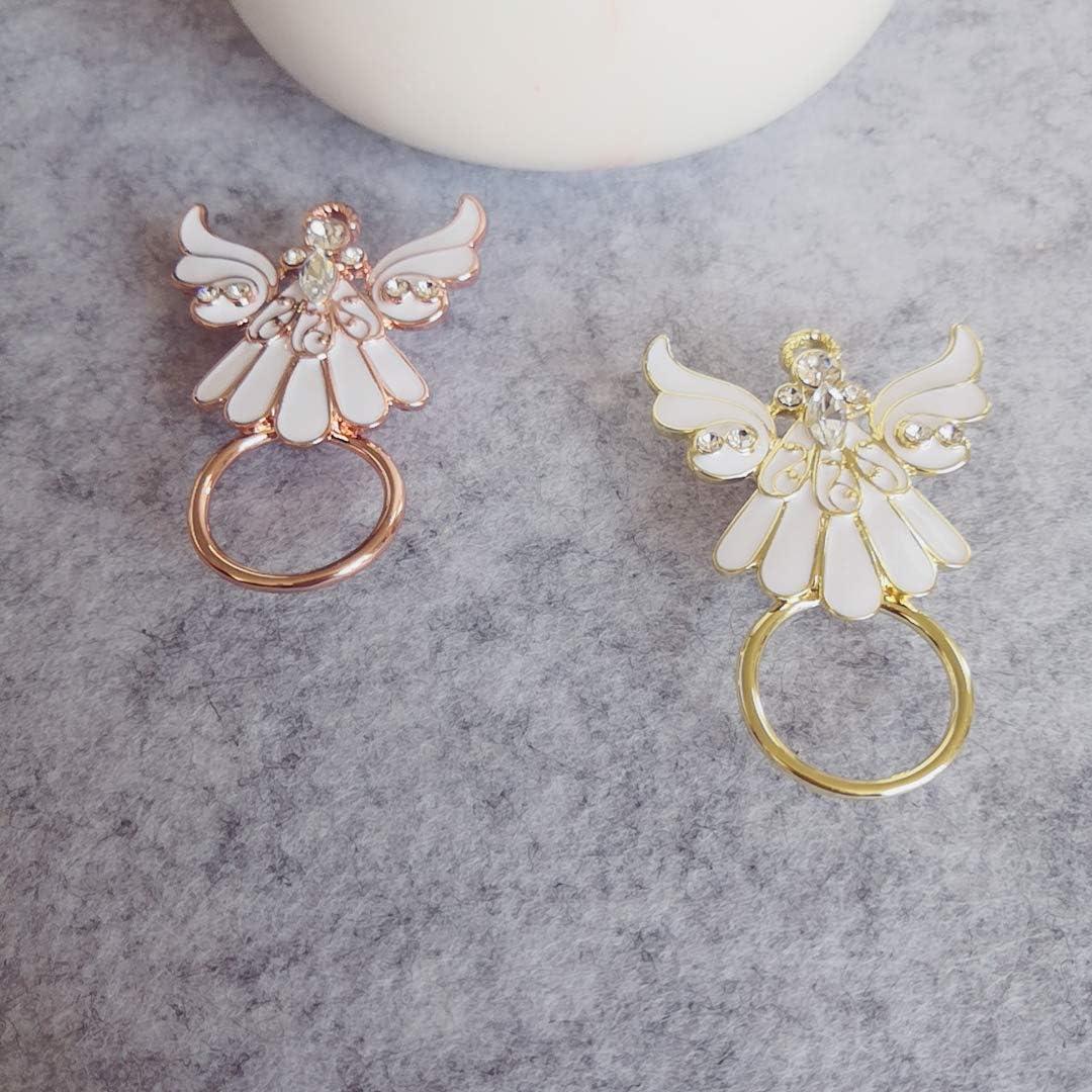 Alfiler de Cristal Claro NOUMANDA Alas de Ángel Soporte Gafas