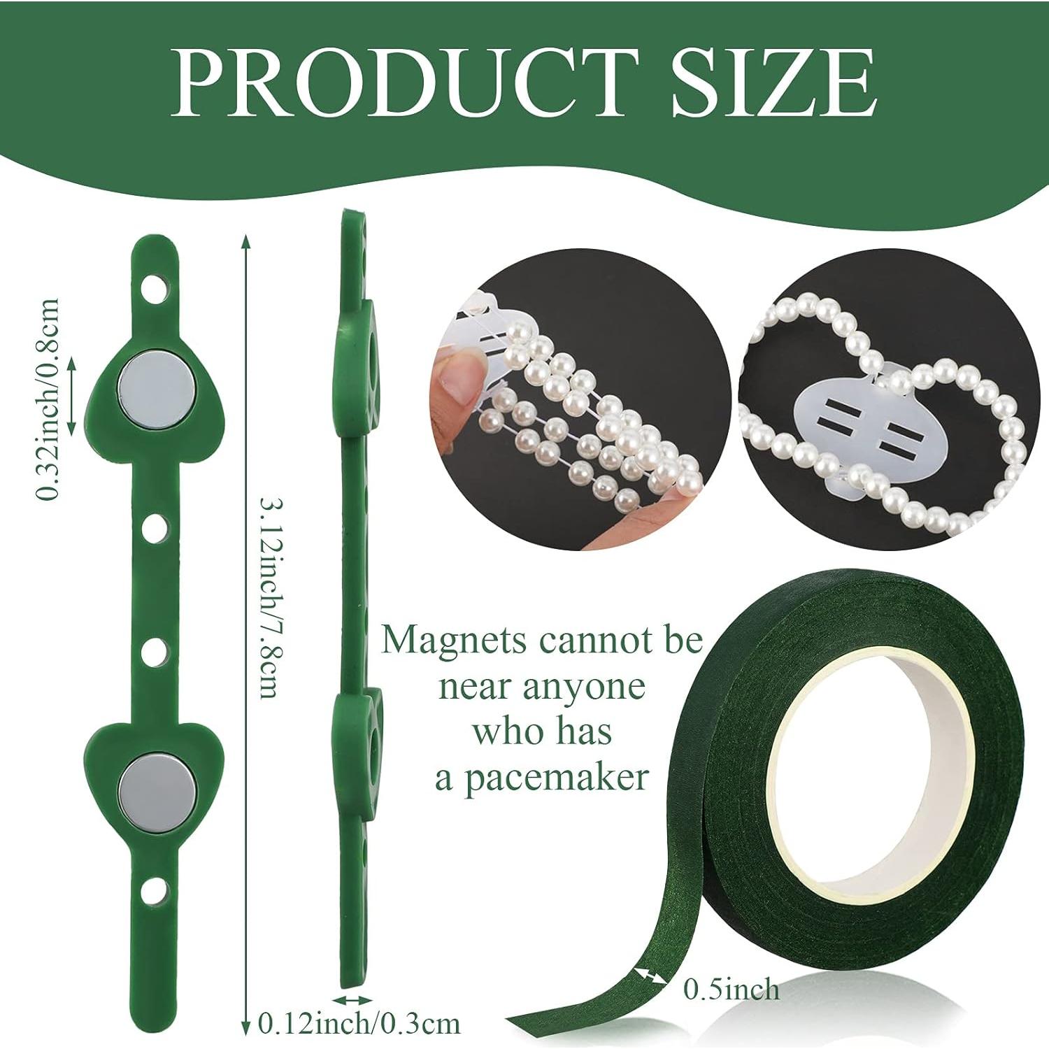 Kit de Accesorios para Boda Waydress: 4 Bandas de Muñeca y 15 Boutonnieres Magnéticos