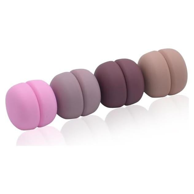 Conjunto 4 Broches Magnéticos Sin Pin para Hijab Rosa