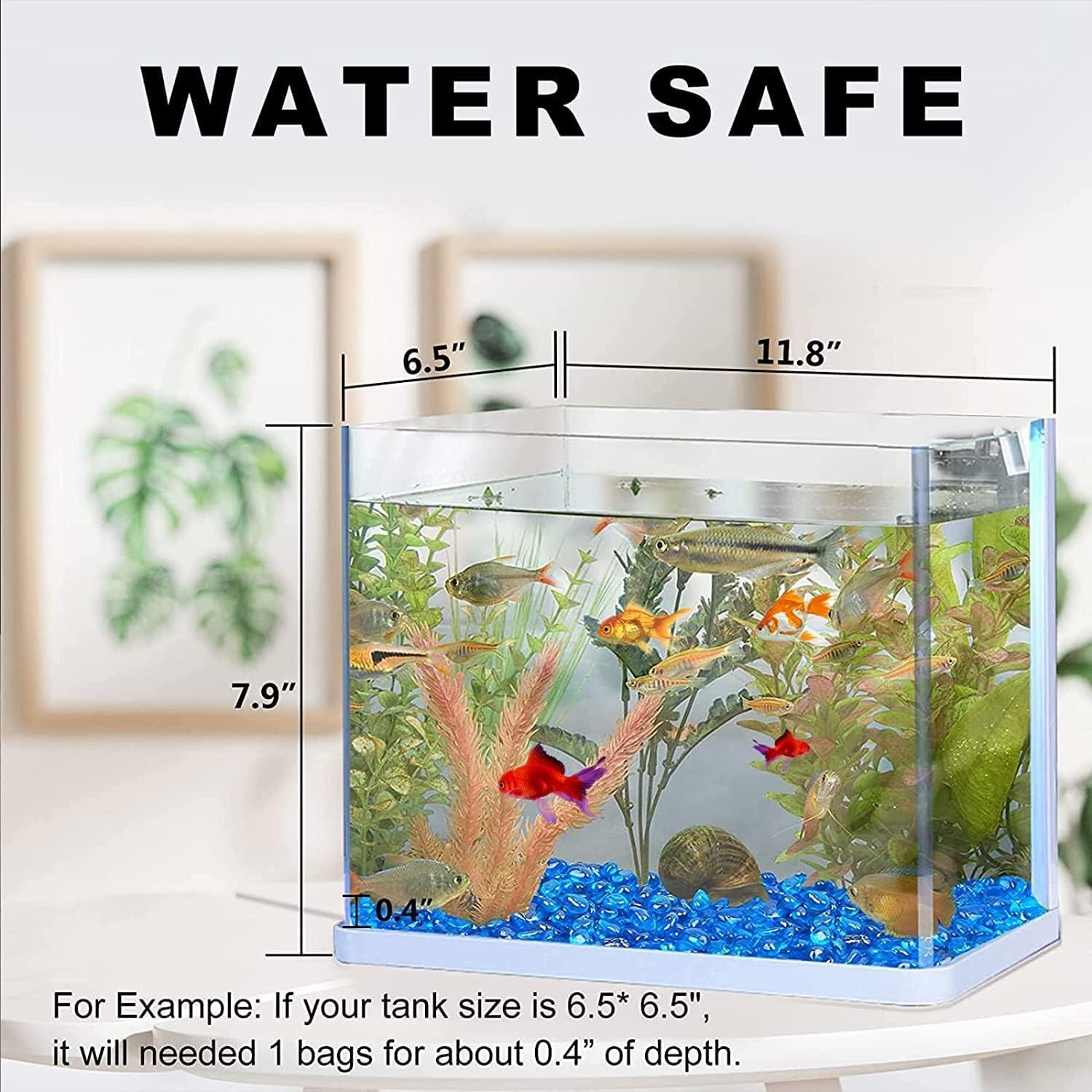 Grava Azul para Acuario Keedolla 1.42 kg Piedras Decorativas