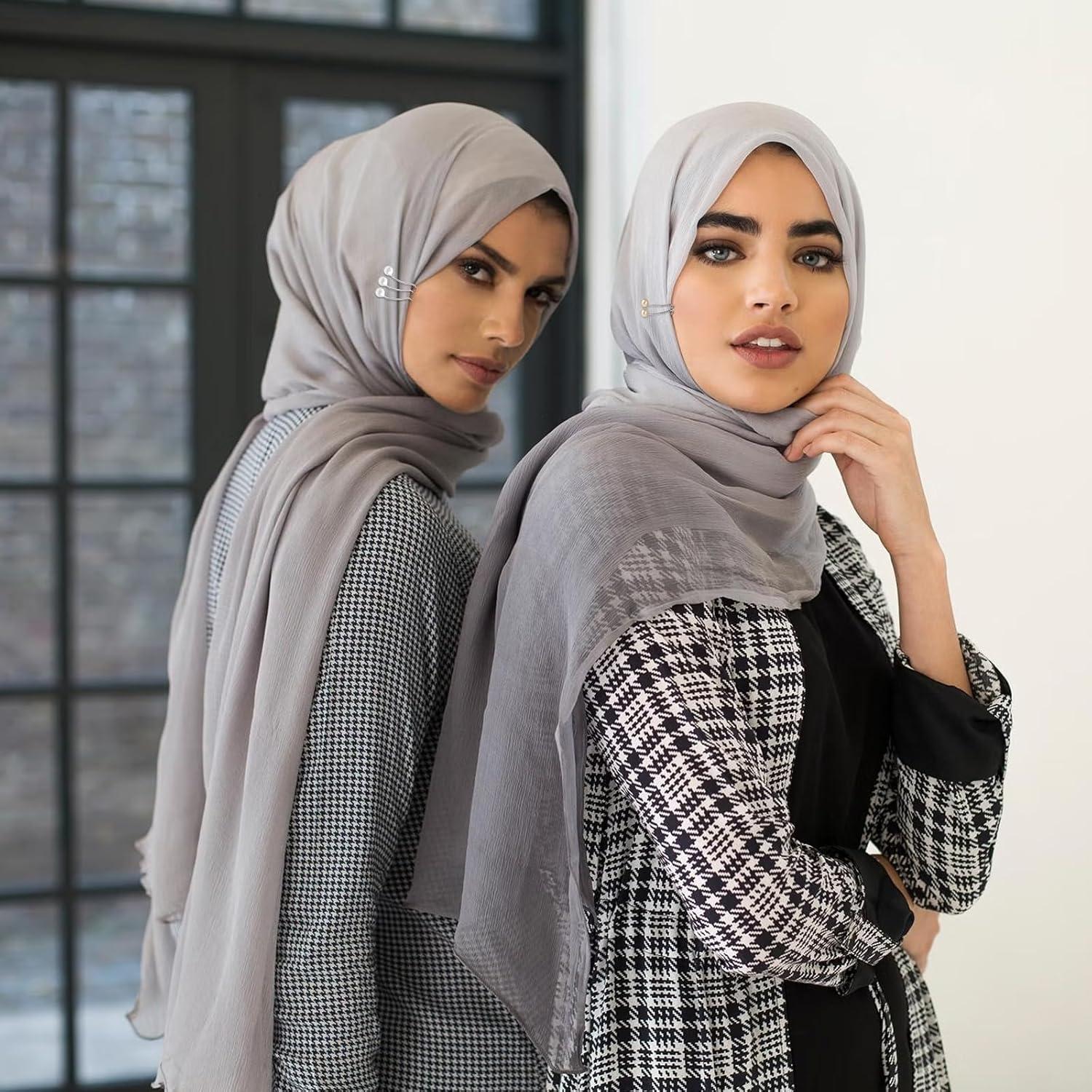 24 Alfileres de Hijab KALIONE Perla Multicolor 3.6x1.85cm