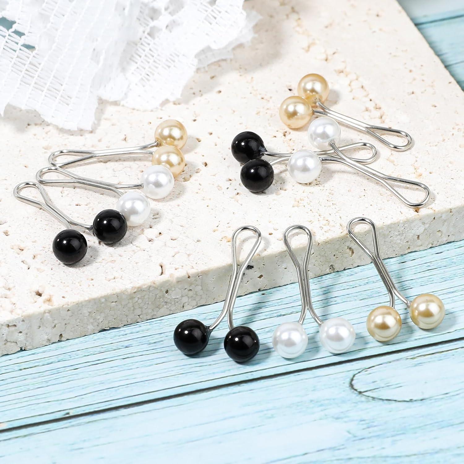 24 Alfileres de Hijab KALIONE Perla Multicolor 3.6x1.85cm