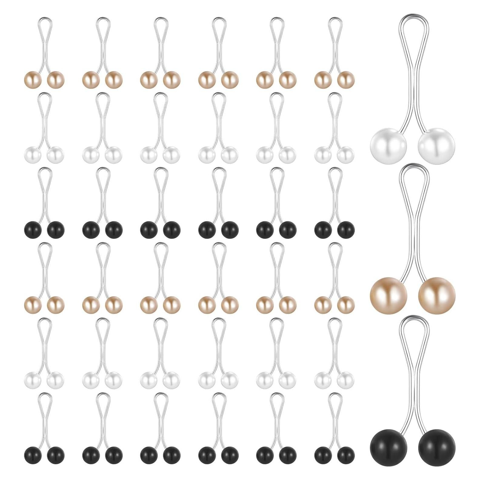 36 Alfileres de Hijab Sorcristy Multicolor Perlas 3.1 cm