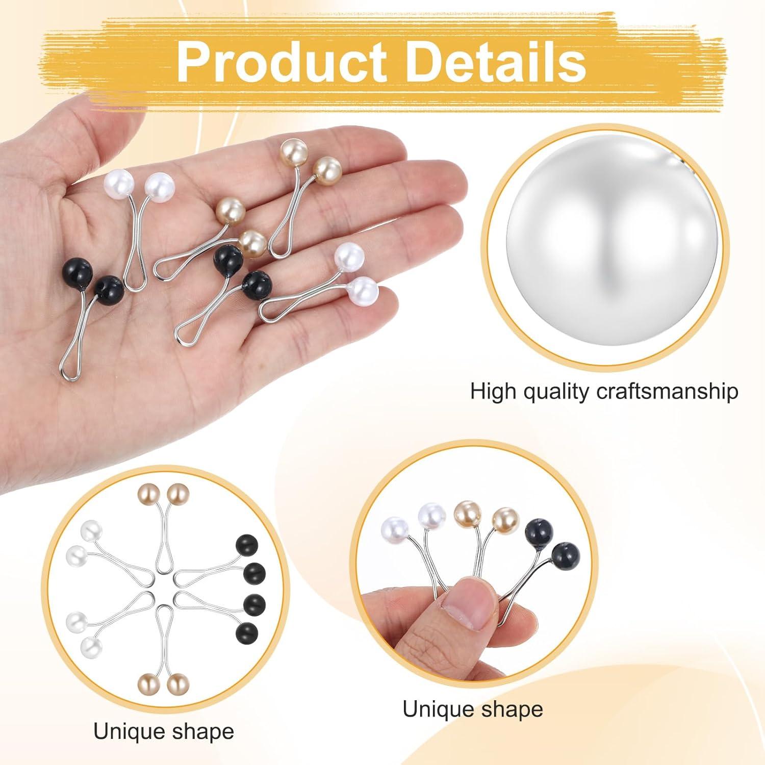 36 Alfileres de Hijab Sorcristy Multicolor Perlas 3.1 cm