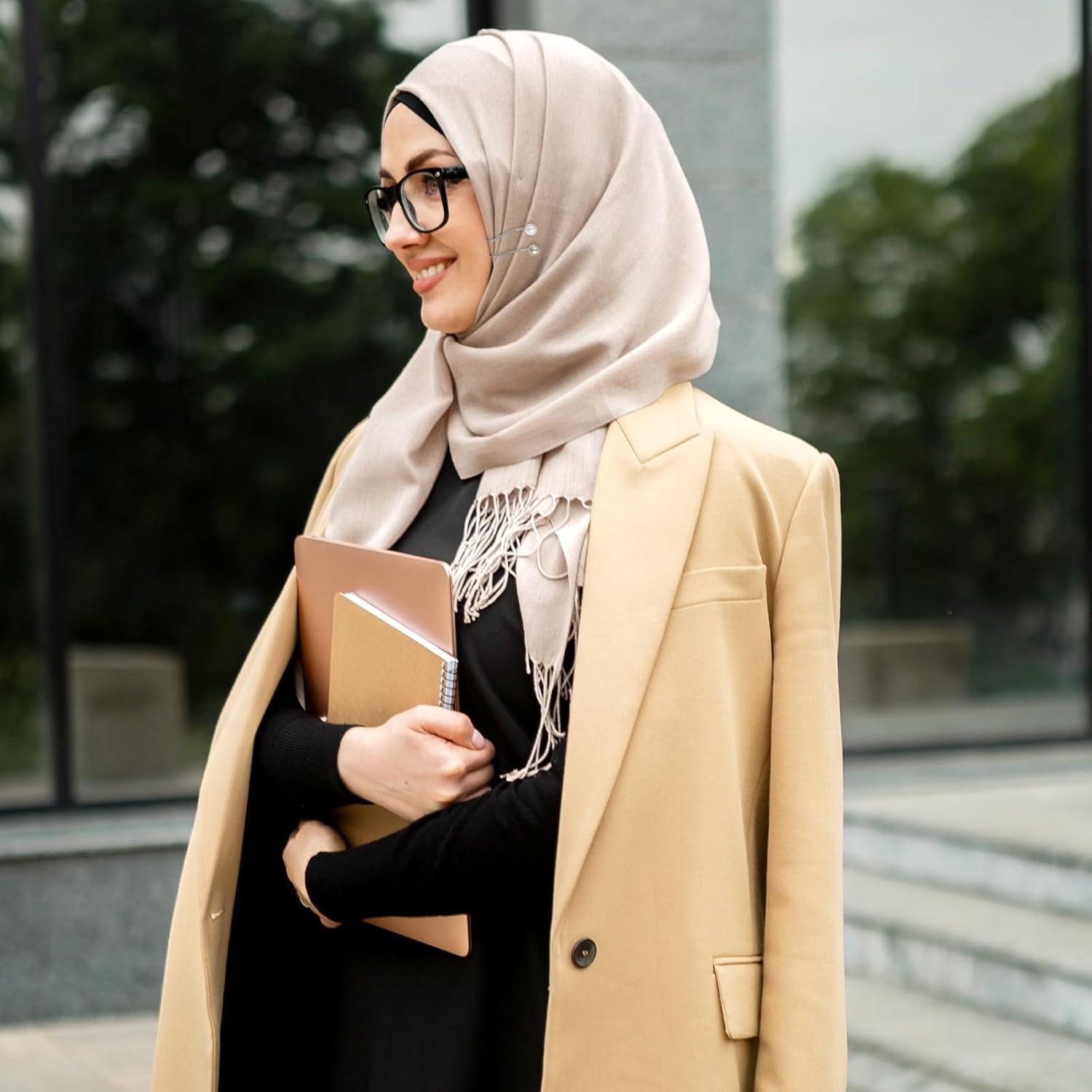 36 Alfileres de Hijab Sorcristy Multicolor Perlas 3.1 cm