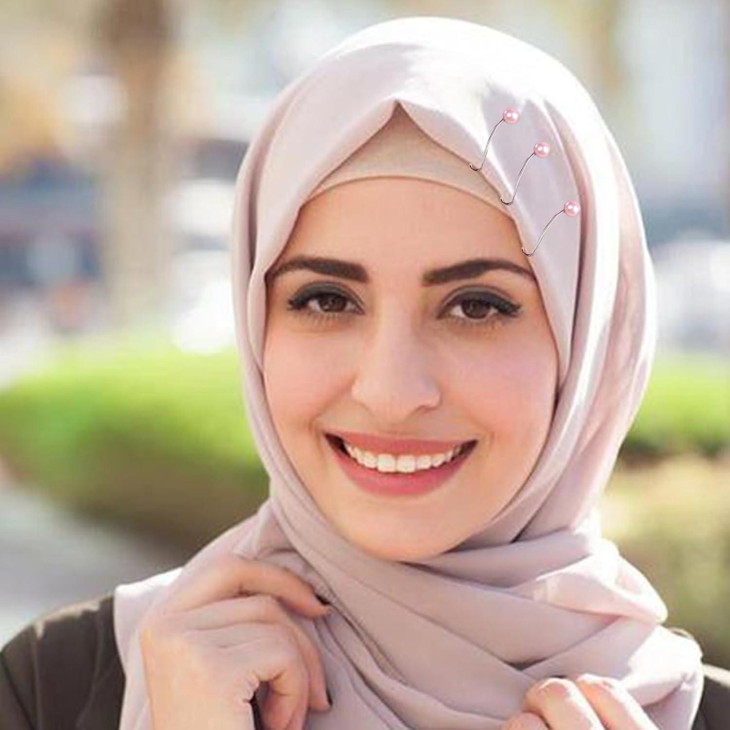 24 Alfileres de Bufanda de Perlas para Mujeres - Multi-Colores