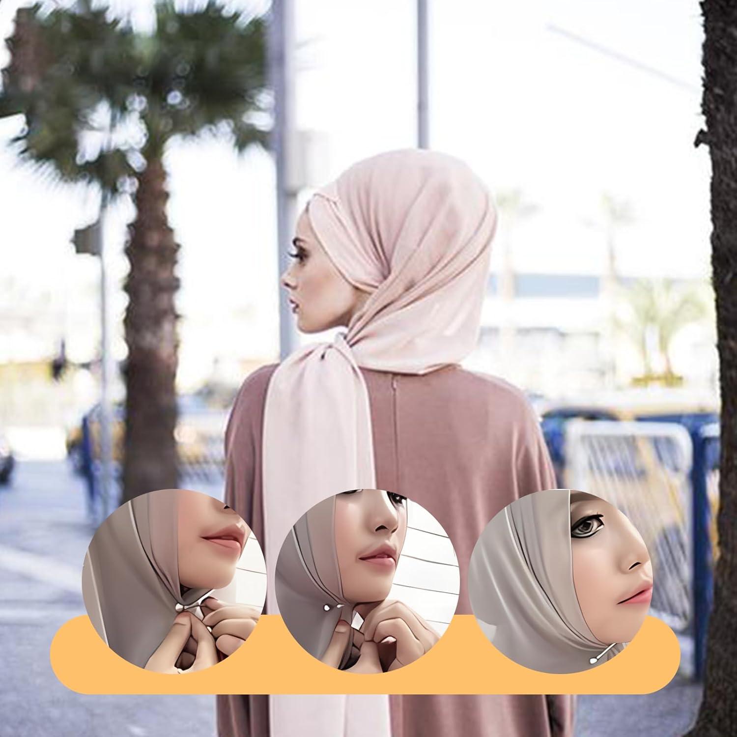 24 Alfileres de Bufanda de Perlas para Mujeres - Multi-Colores