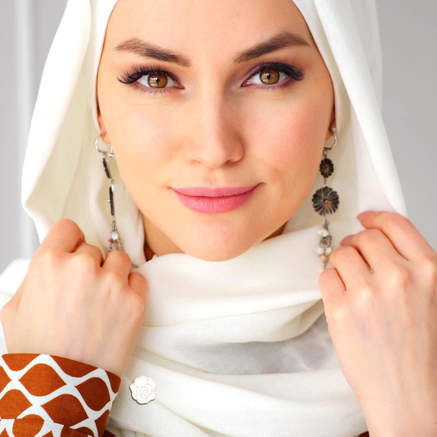 16 Pares de Pines Magnéticos para Hijab MTLEE - Clips Decorativos