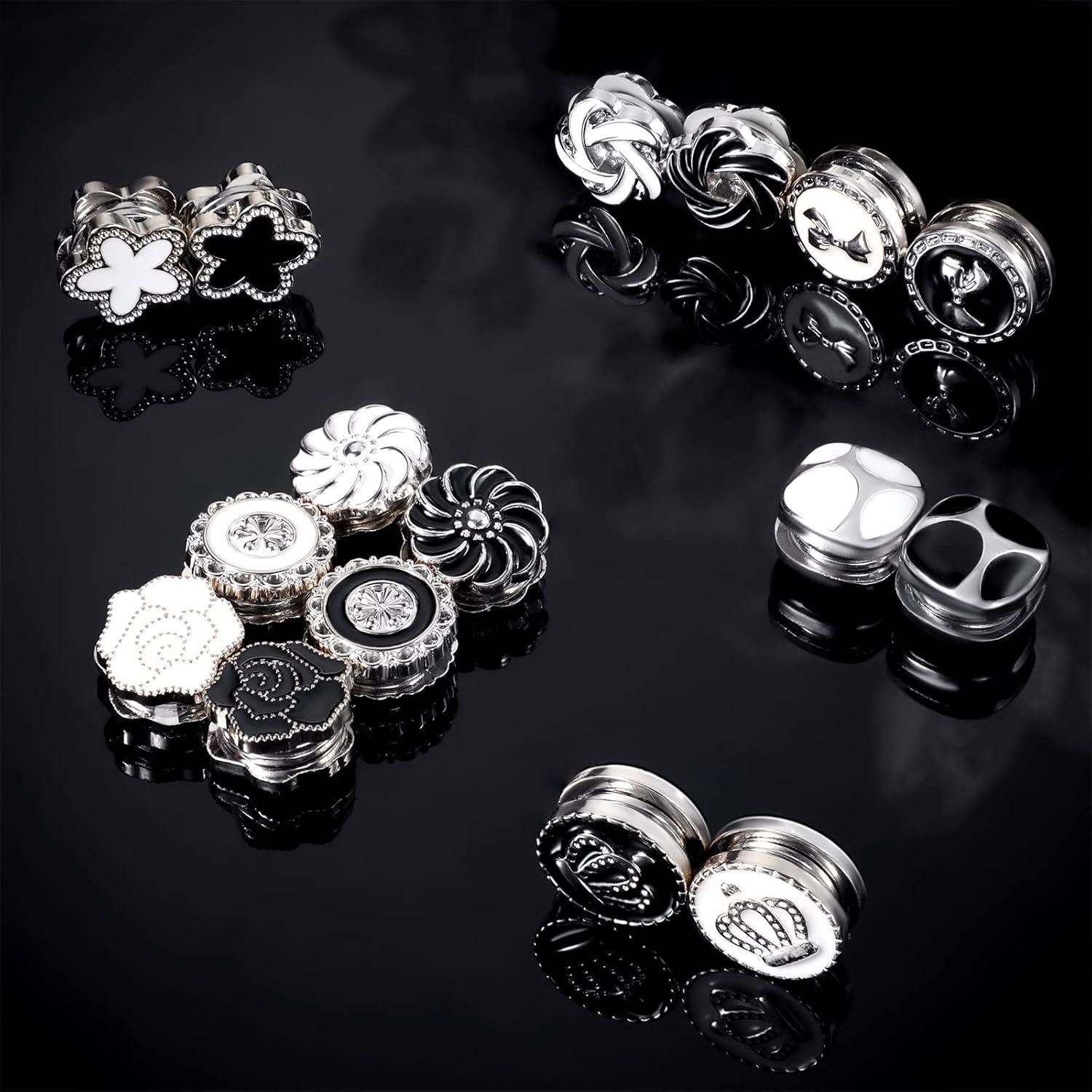 16 Pares de Pines Magnéticos para Hijab MTLEE - Clips Decorativos