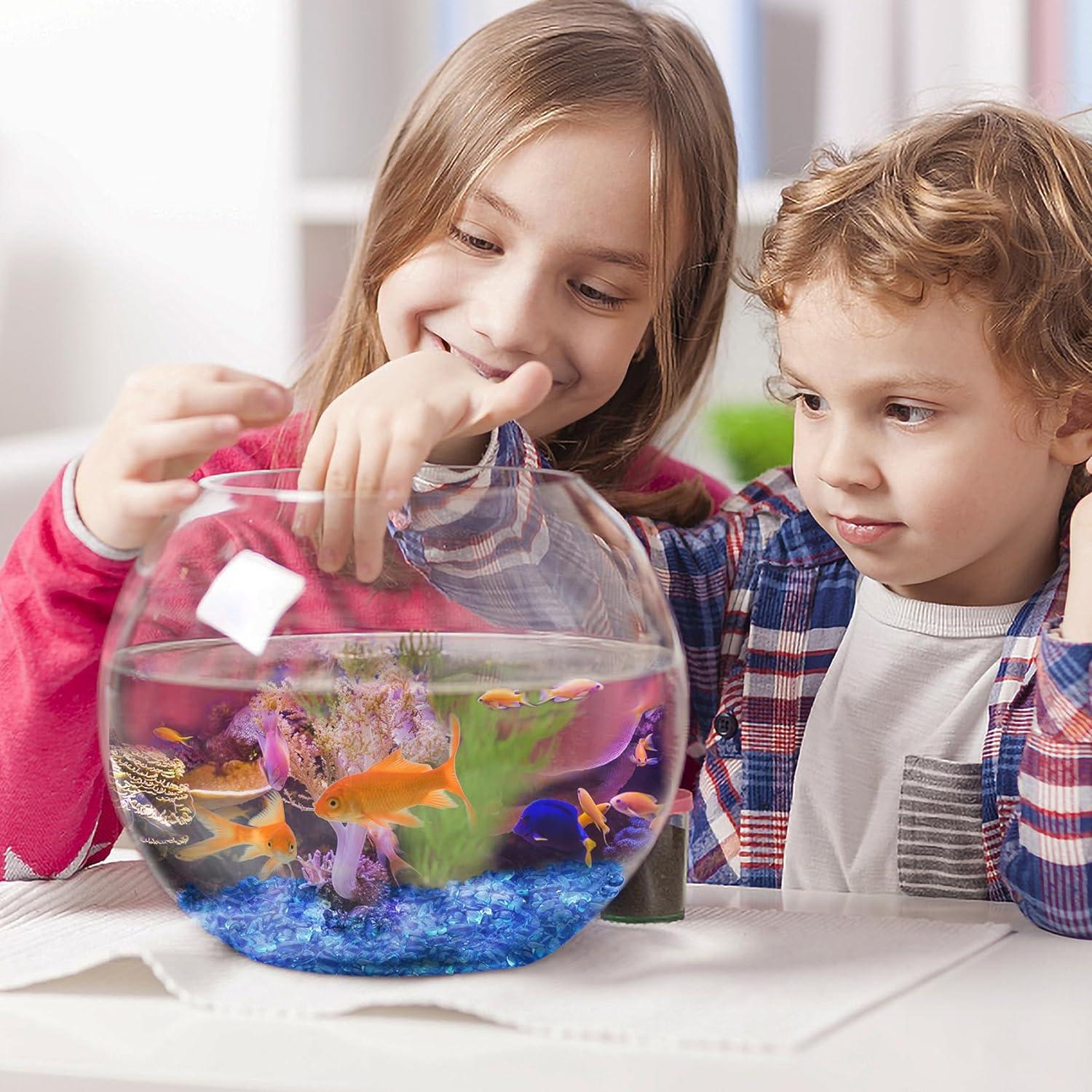 Gravilla de Vidrio Keedolla 0.42 kg Azul Marino para Acuario