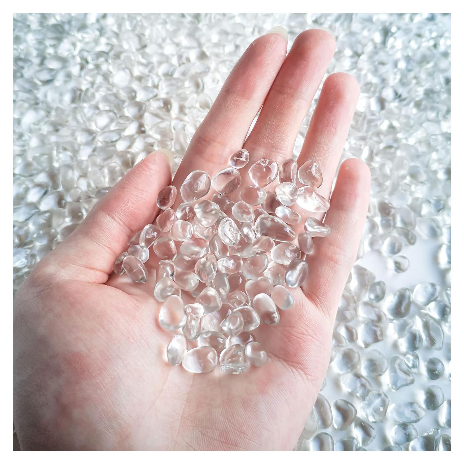 Piedras de vidrio claras Keedolla 0.42 kg para acuarios