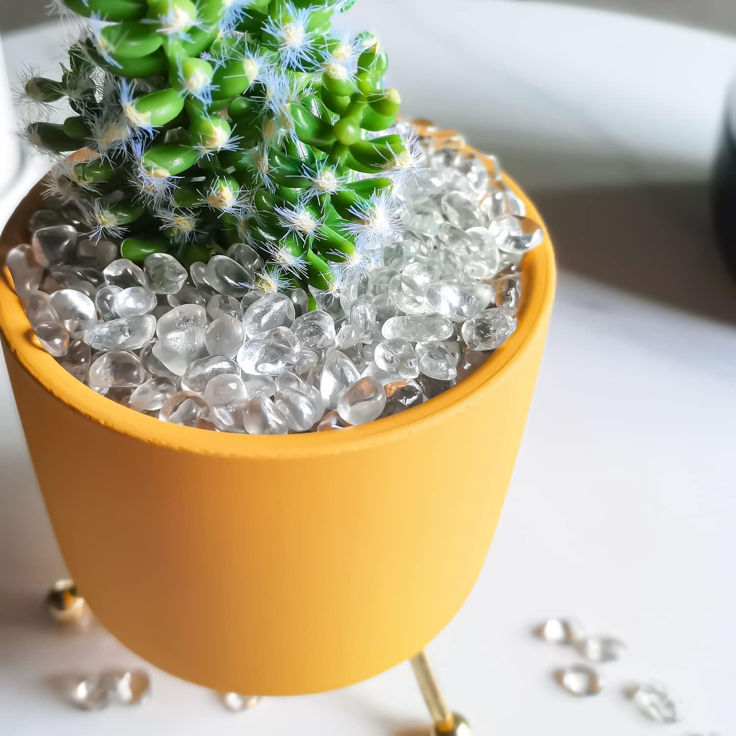 Piedras de vidrio claras Keedolla 0.42 kg para acuarios