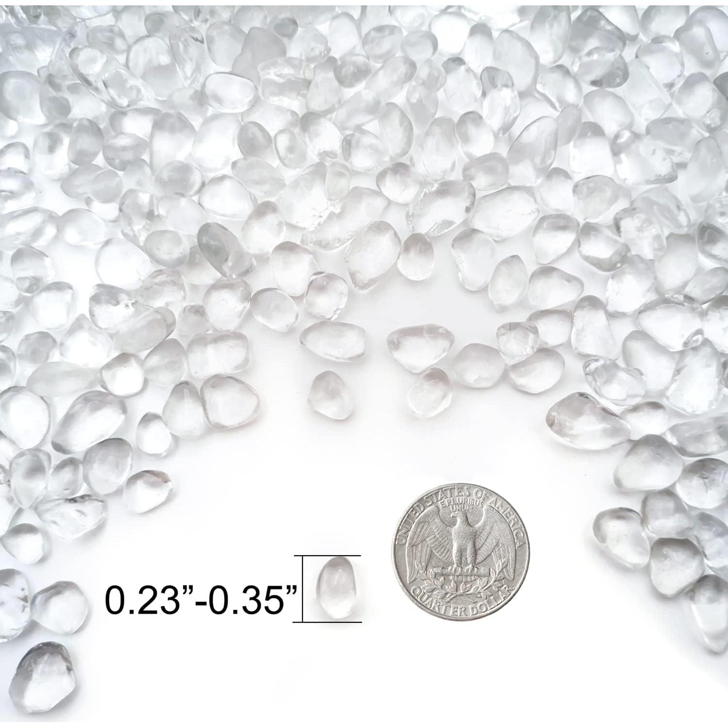 Piedras de vidrio claras Keedolla 0.42 kg para acuarios