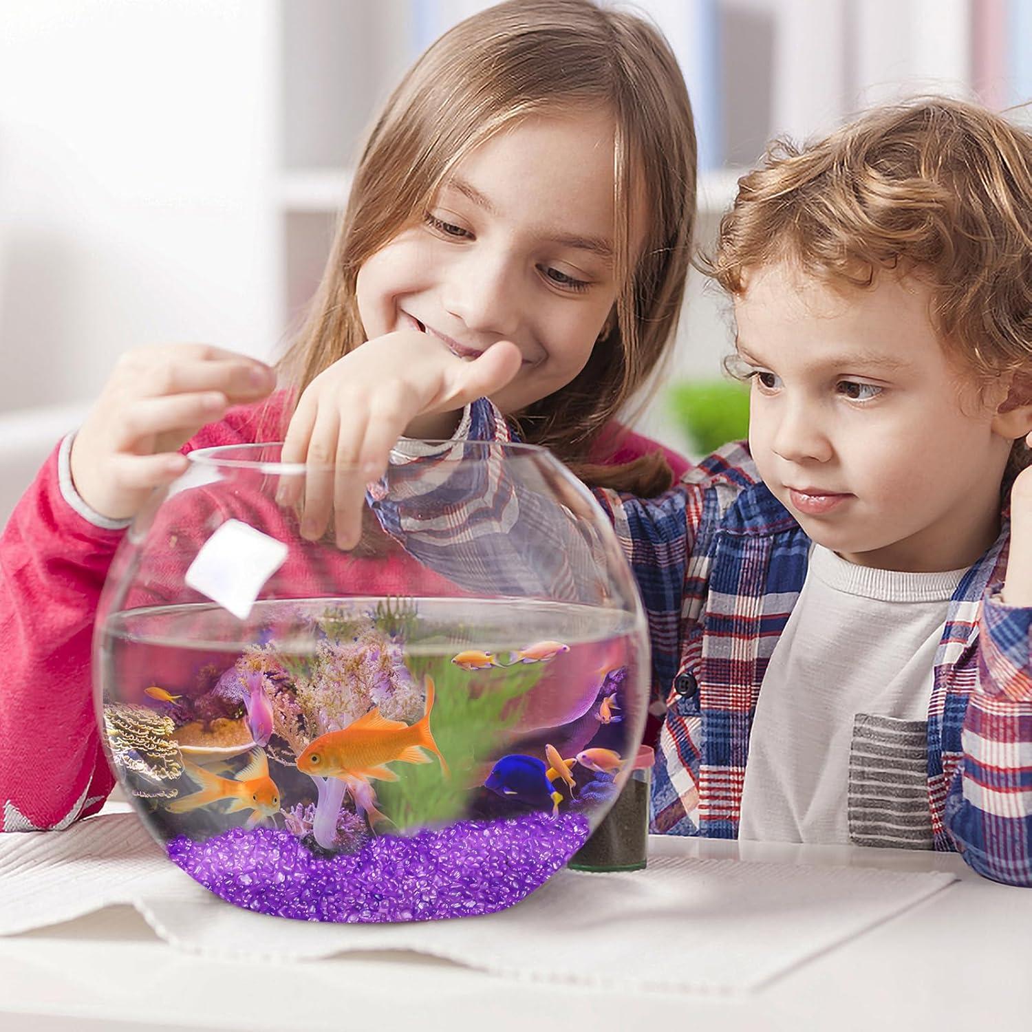 Grava para Acuario Keedolla 427g Bolas de Vidrio Púrpura