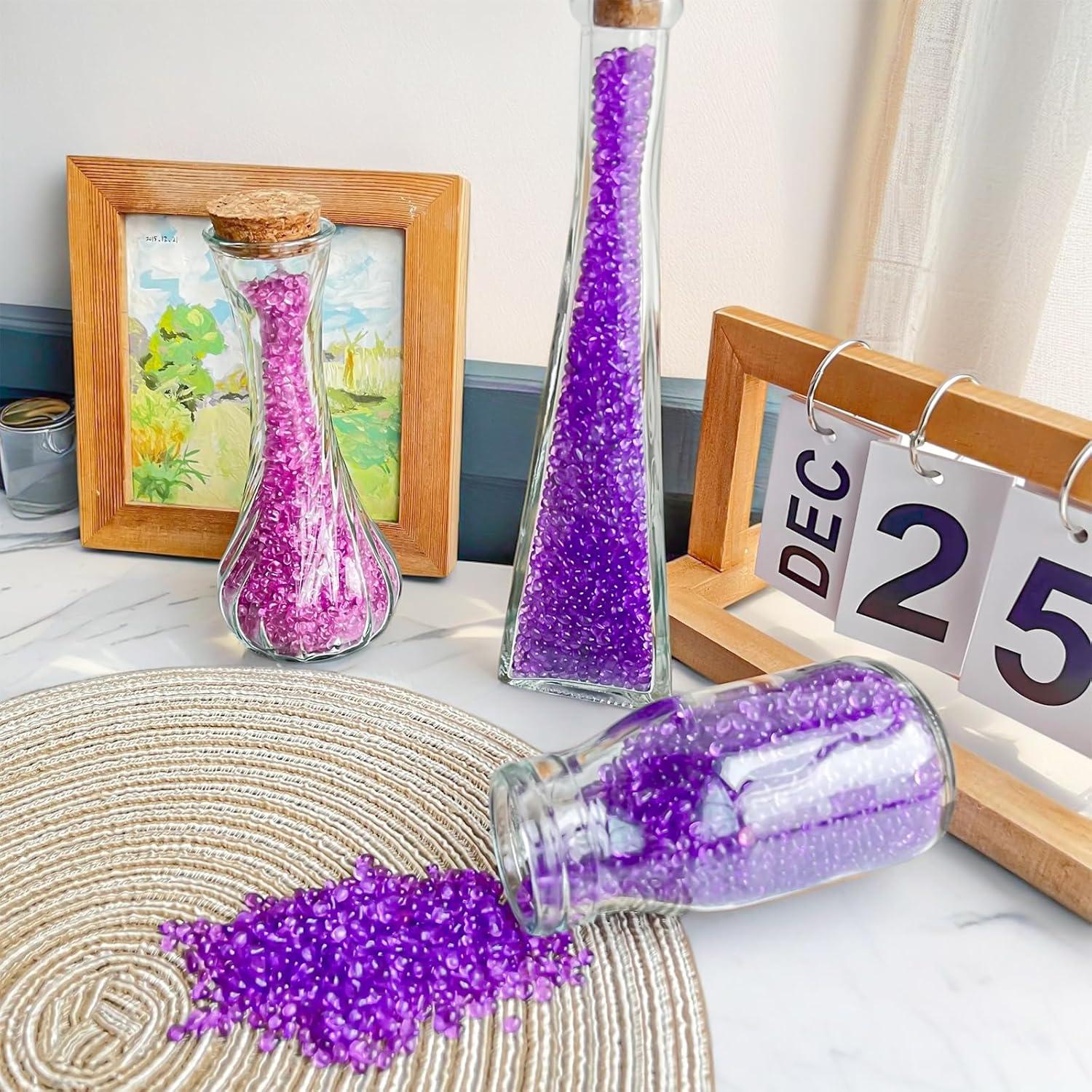 Grava para Acuario Keedolla 427g Bolas de Vidrio Púrpura