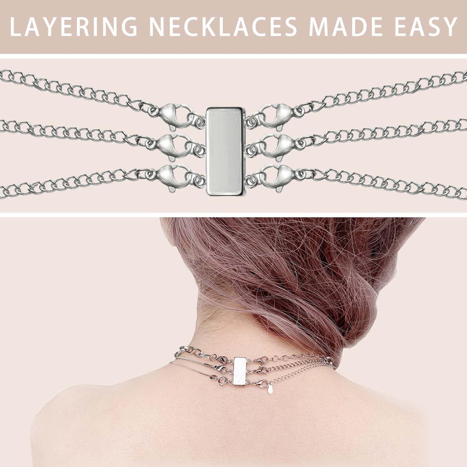 Conectores de collar magnéticos OHINGLT 4 piezas 1.5 y 2 cm