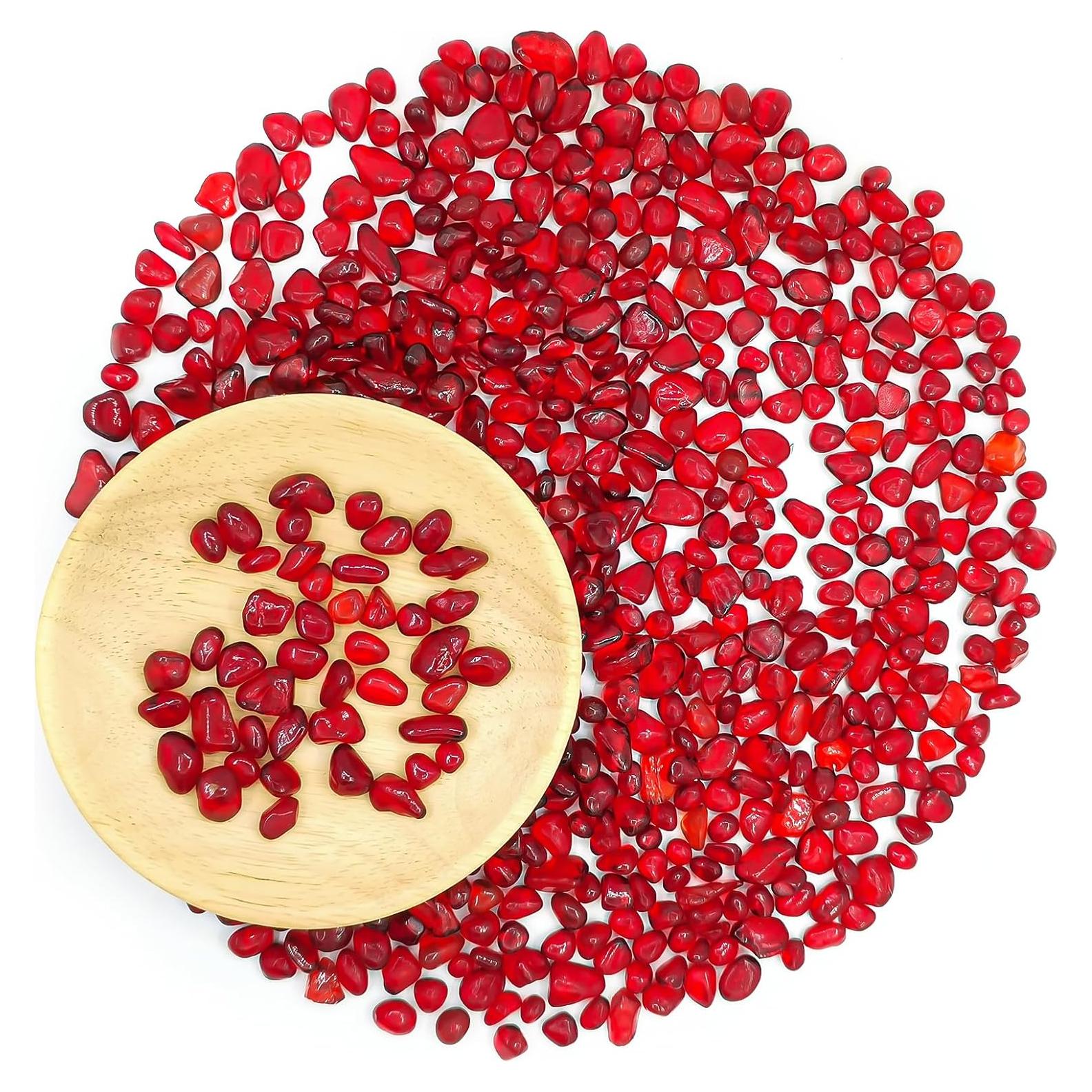 Piedras de Vidrio Rojo Keedolla 430g para Acuarios