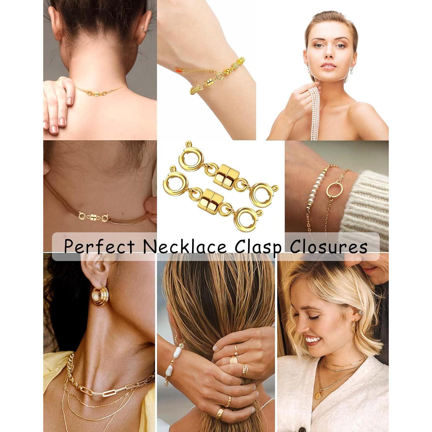 Cierres Magnéticos Dailyacc para Joyería - 4 Piezas Oro 14K