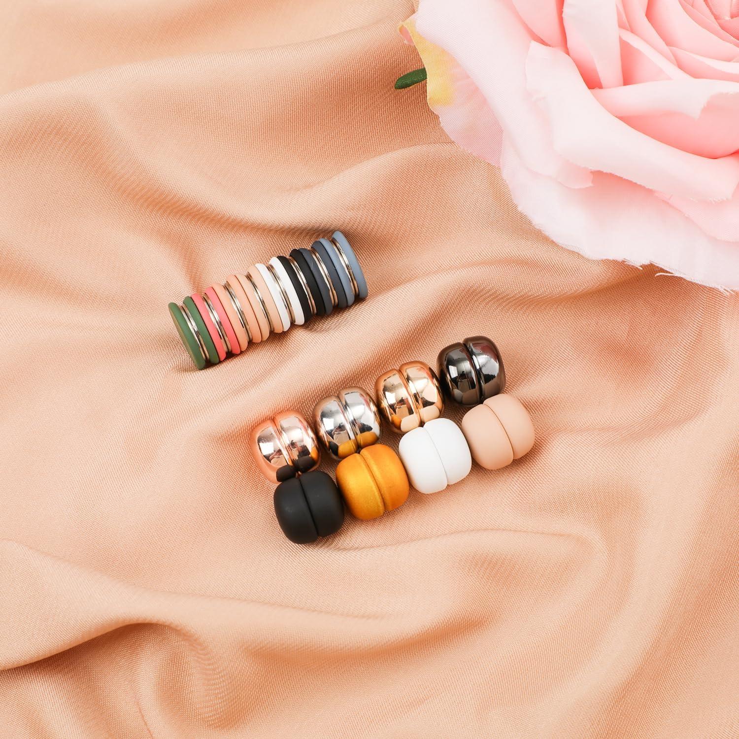 16 Alfileres Magnéticos para Hijab NQEUEPN - Multicolor