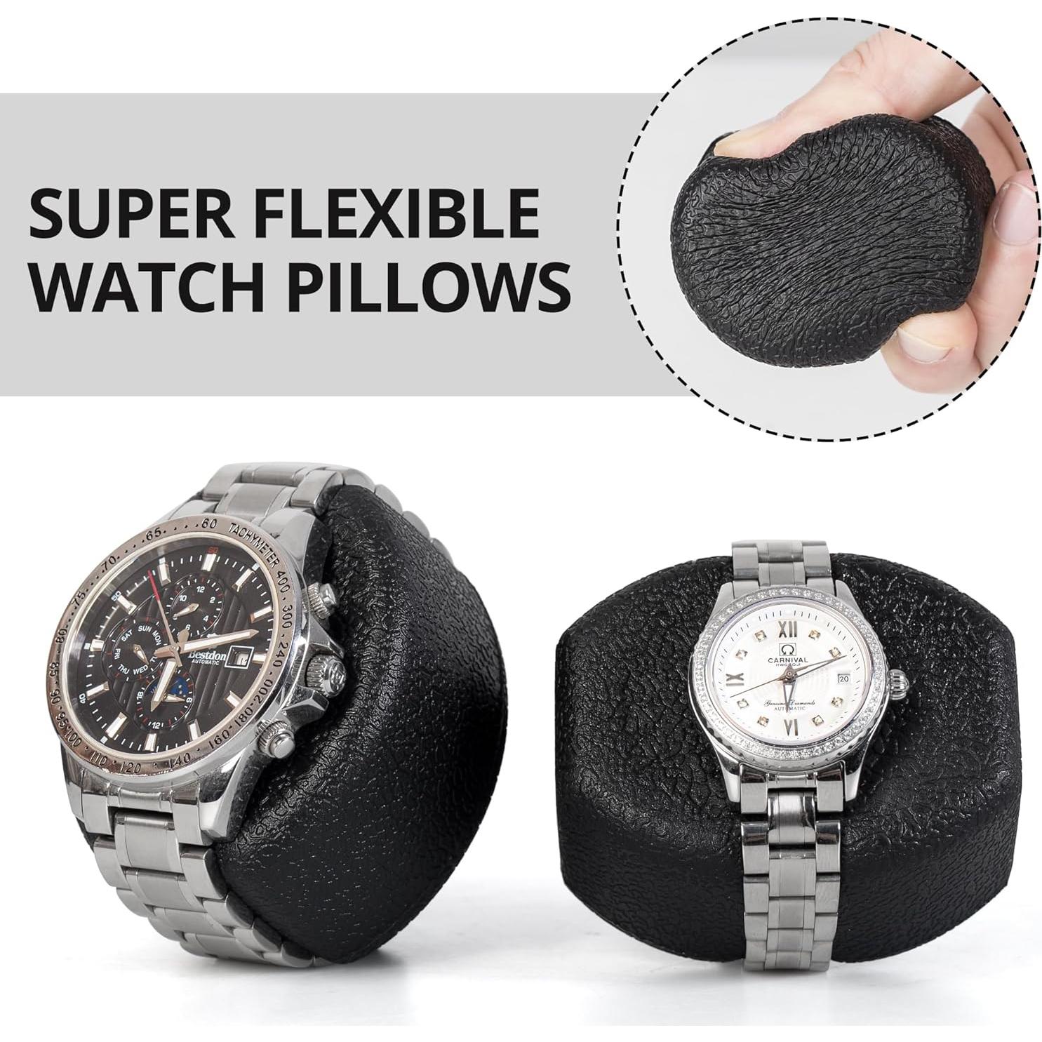 Winder de Reloj Doble LLS Fibra de Carbono Negra 2+0