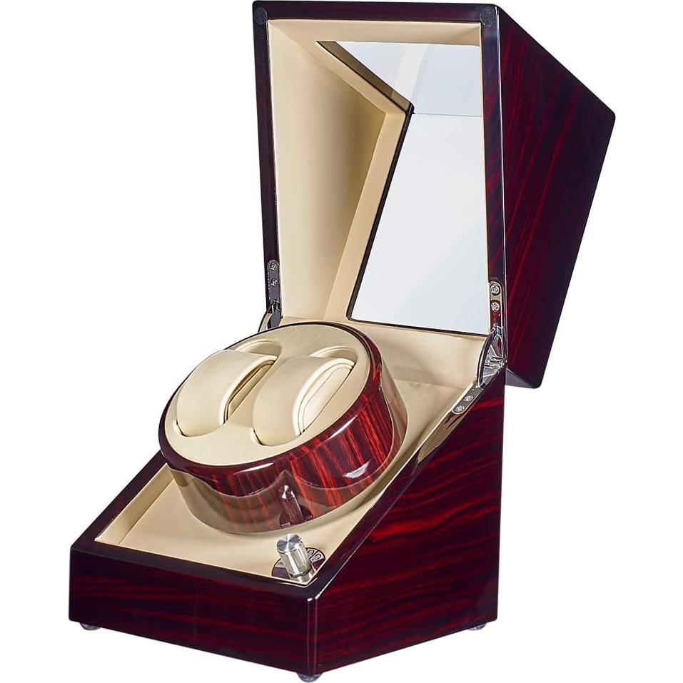Winder de Reloj Doble JQUEEN con Motor Japonés Silencioso