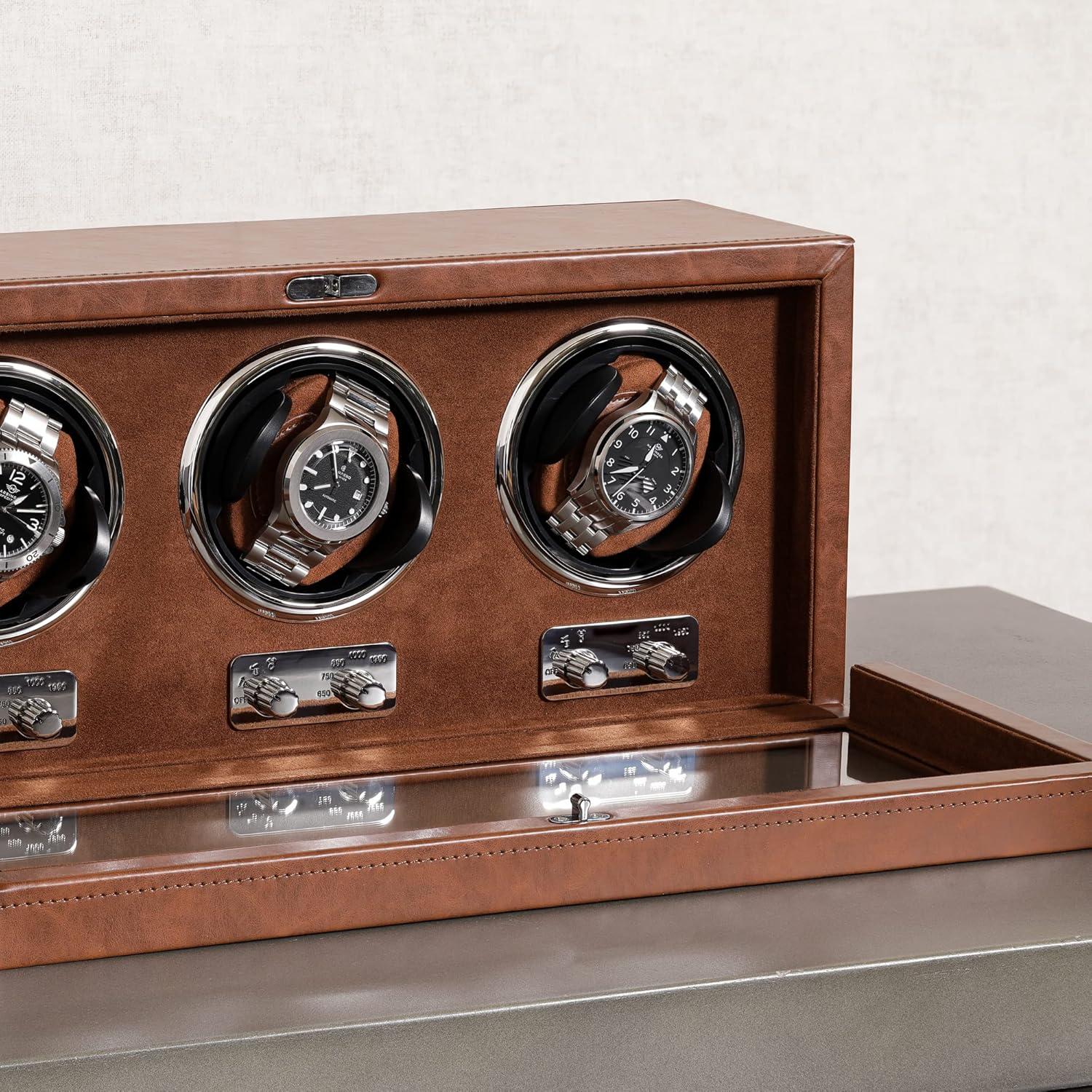 Enrollador de Relojes Automáticos ROTHWELL RW3WTBR Marrón