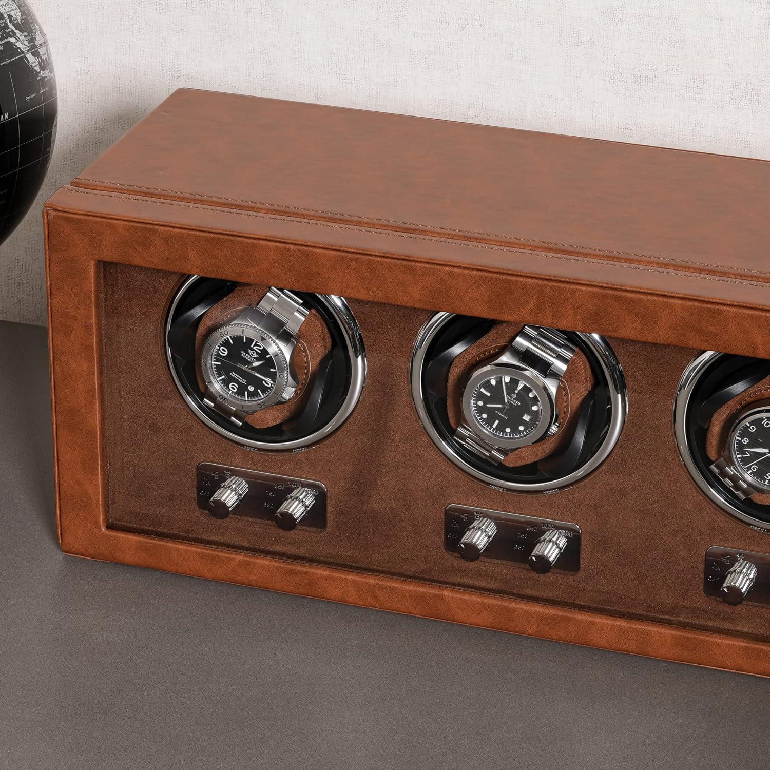 Enrollador de Relojes Automáticos ROTHWELL RW3WTBR Marrón