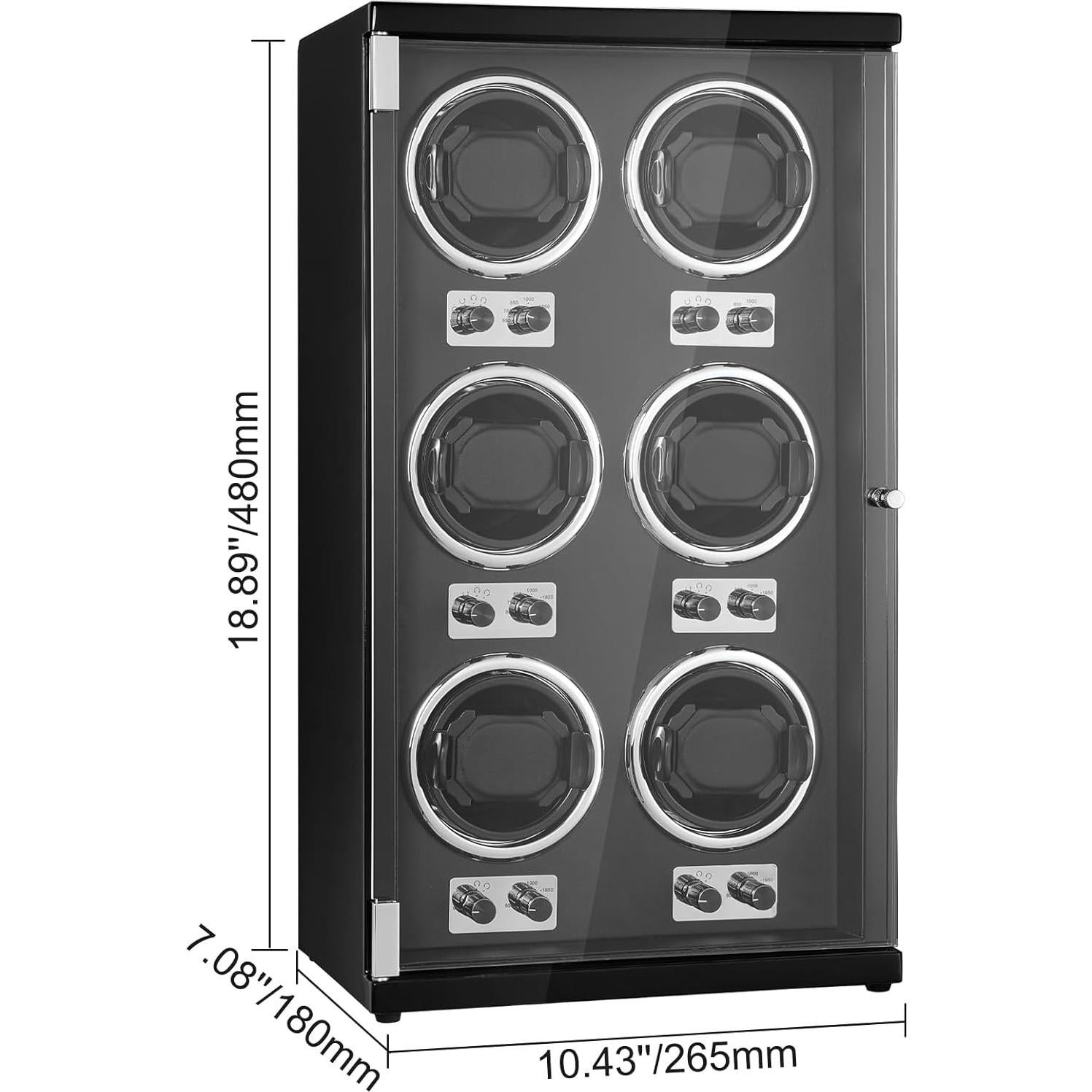 Reloj Winder VEVOR para 6 Relojes Automáticos, Motor Silencioso